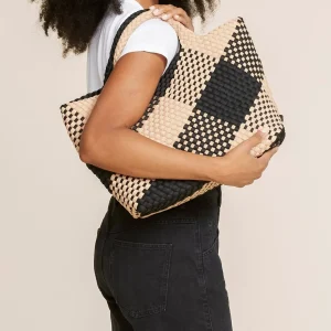 St. Barths Medium Tote Plaid^NAGHEDI Fashion