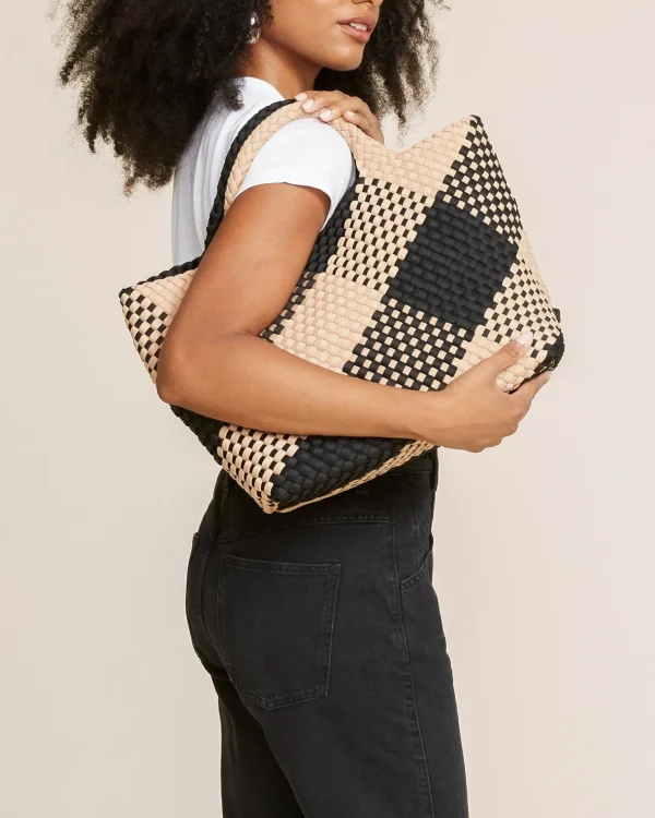 St. Barths Medium Tote Plaid^NAGHEDI Fashion