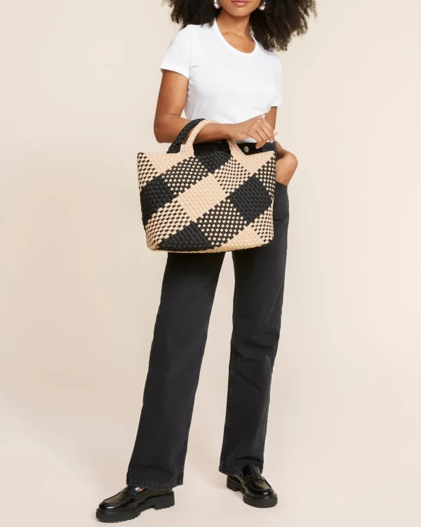 St. Barths Medium Tote Plaid^NAGHEDI Fashion